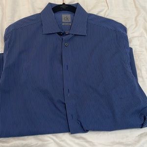 Blue Calvin Klein men’s dress shirt
